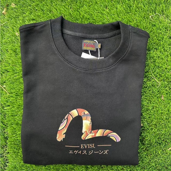 evlsu men's black colorblock cotton - Picture 8 of 10